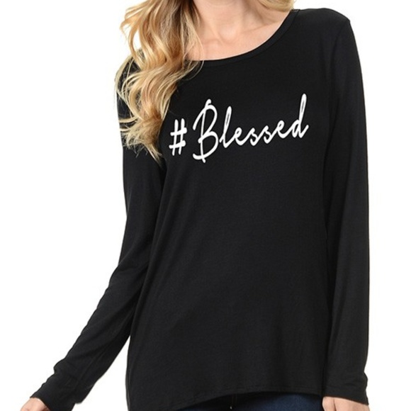 5⭐️ RATED 😍BLESSED Graphic T shirt - Picture 2 of 3